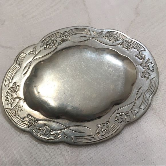 Vintage Kirk Stieff Pewter Brooch - Picture 4 of 4